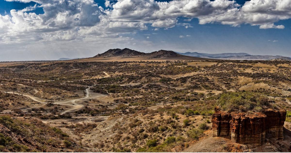 Olduvai Gorge or Oldupai Gorge in Tanzania is a fossil hotspot