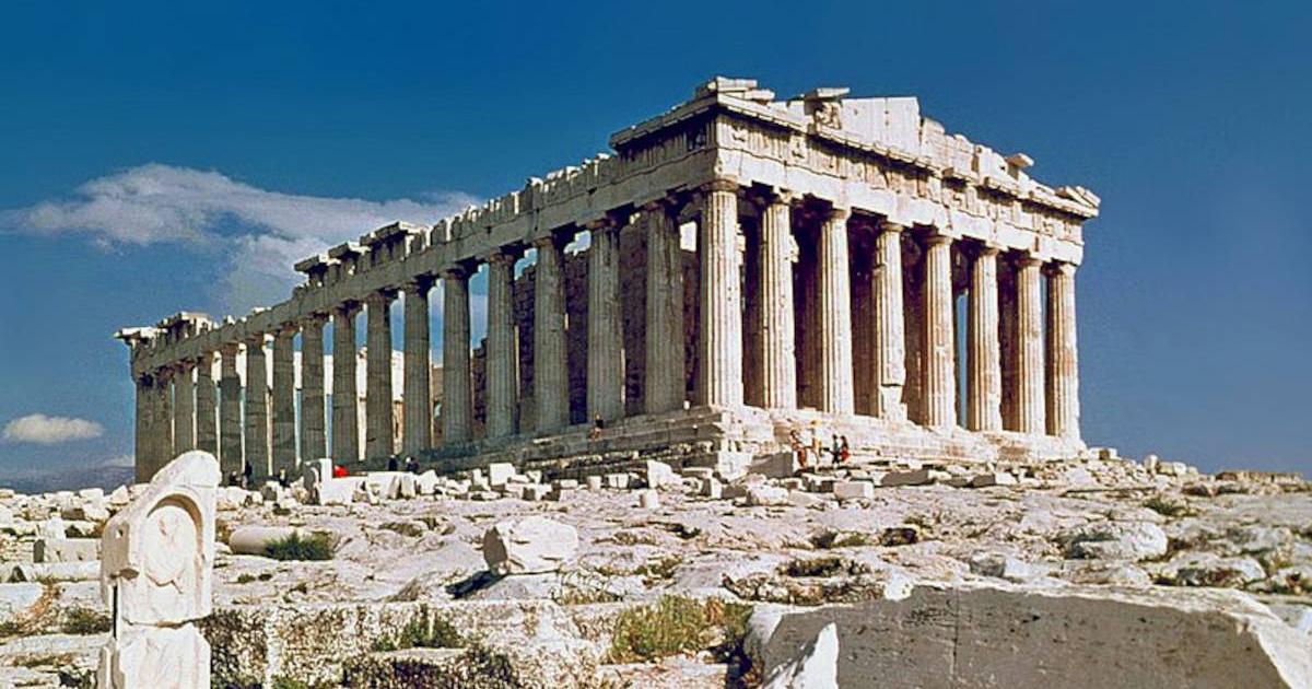 The Parthenon, Athens’ sparkling jewel from ancient Greece.