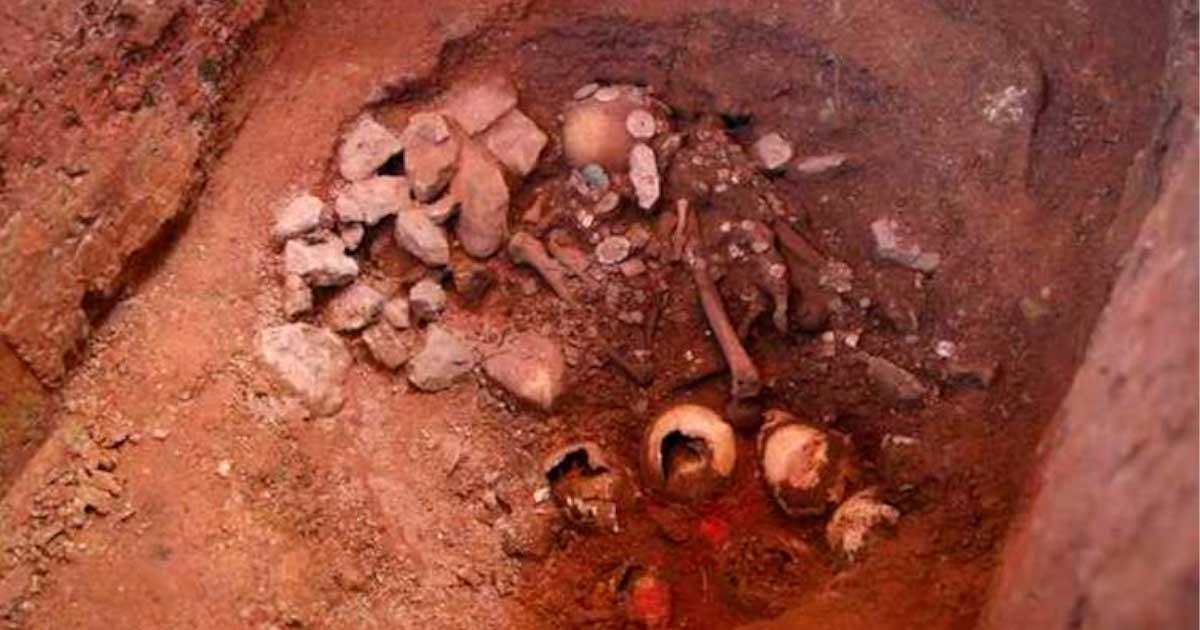 The Pacopampa priest’s tomb in its cleaned-up state, which was found by Peruvian and Japanese archaeologists in the Cajamarca of Peru. Source: Peruvian Ministry of Culture