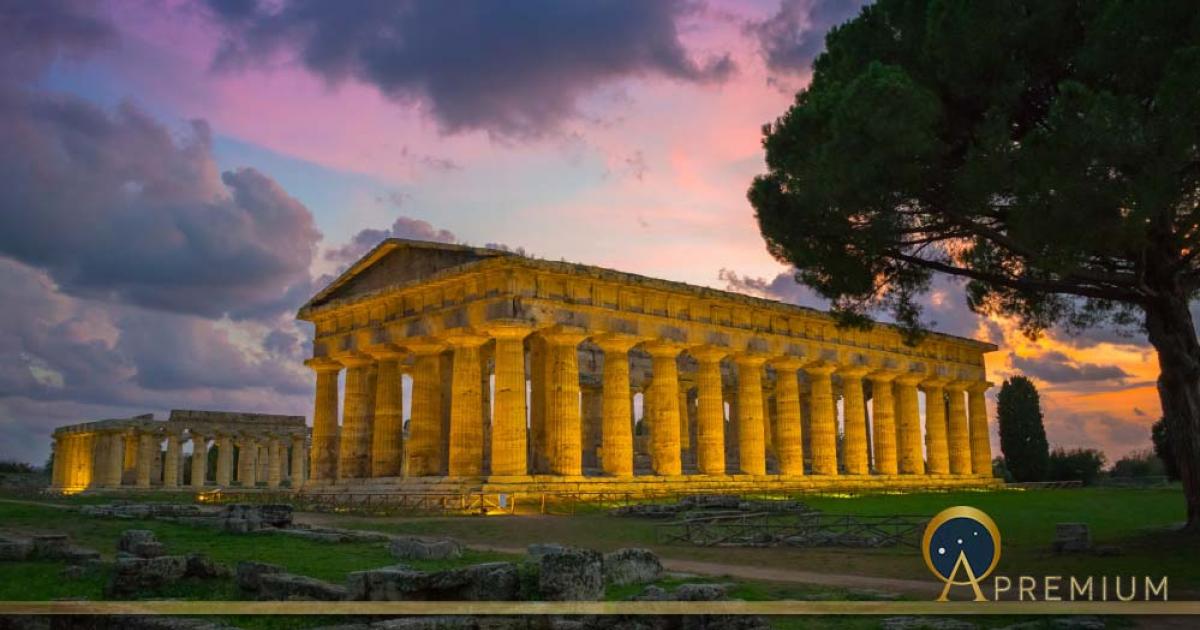 Majestic Temple of Hera at Paestum ( Nido Huebl/ Abobe Stock)