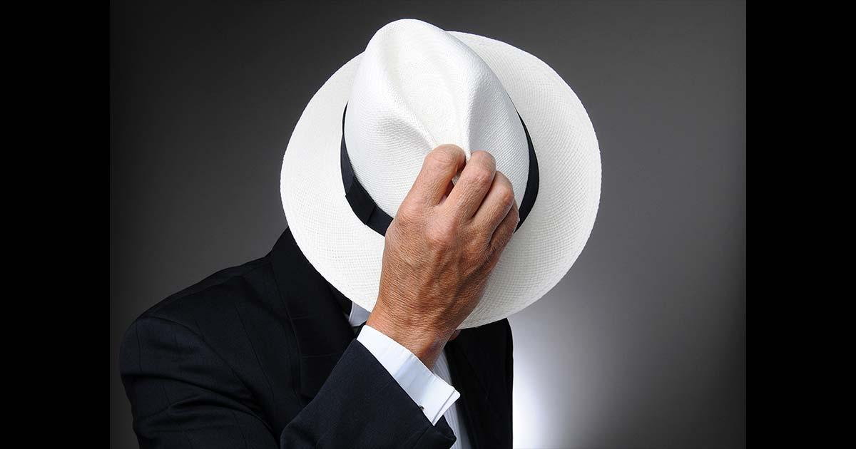 Man wearing iconic “Panama hat,” which is actually an Ecuadorian toquilla or Montecristi hat. Source: Steve Cukrov / Adobe Stock 