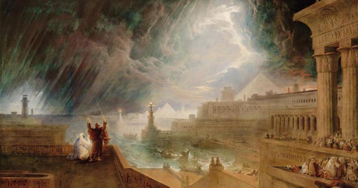 John Martin’s “Seventh Plague of Egypt” (1823), in the Museum of Fine Arts, Boston, Ascension Number 60.1157. Source: Public Domain