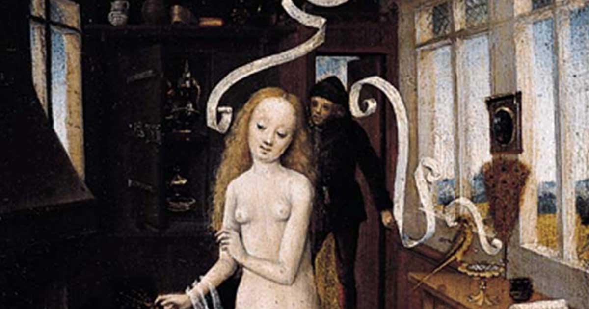 Rhineland Master. Love Magic, 1470s. Museum für bildende Künste, Leipzig.