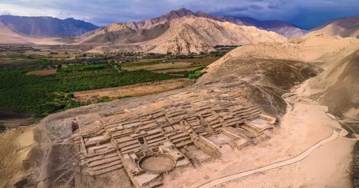 Overview of the ancient structures at Peñico showing the sophisticated urban planning of this 3,500-year-old trading center.