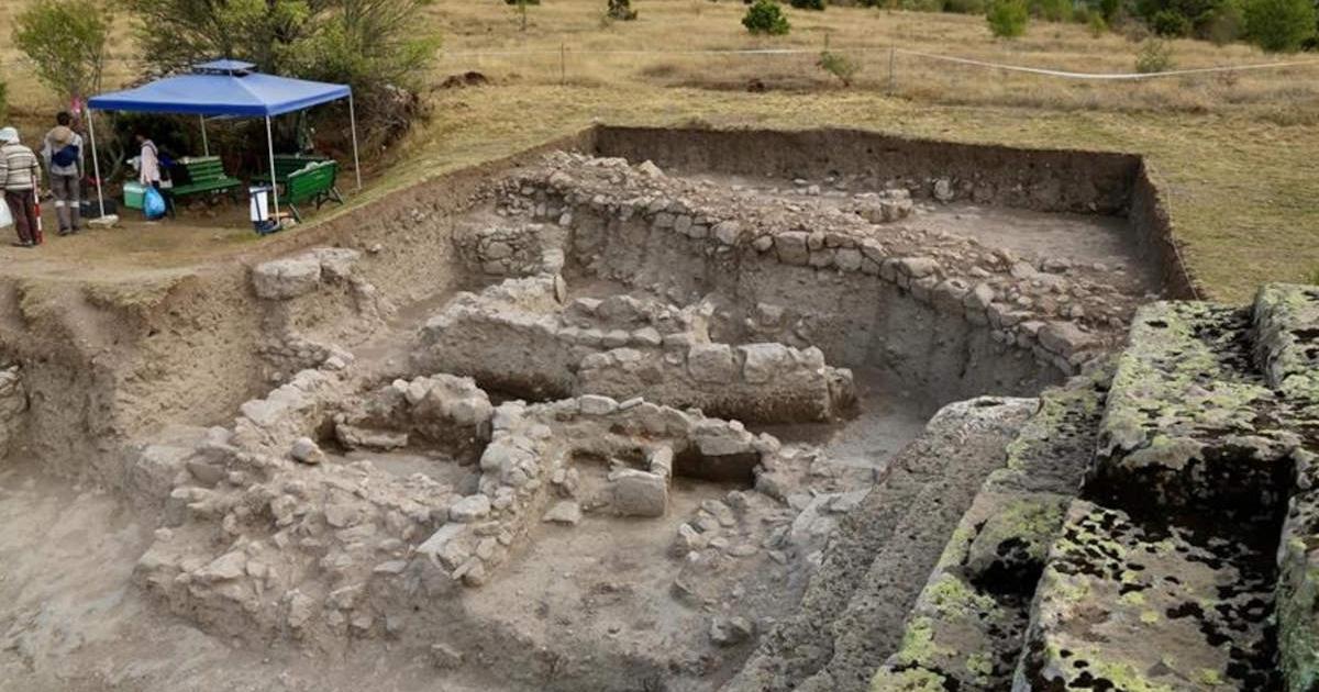 Ancient structures found during excavations at Midas Castle, a Bronze Age site in Eskisehir, northwestern Turkey