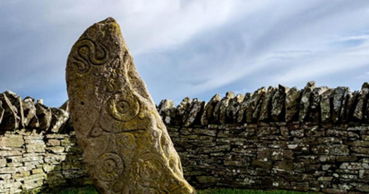 Pictish symbols carved on a standing stone, Aberlemno, Scotland. Source: Stuart /Adobe Stock