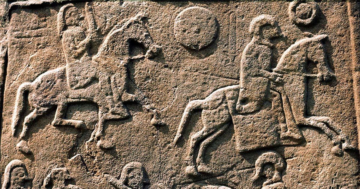 Pictish carvings in Wemyss Caves. Source: SCAPE Trust. 