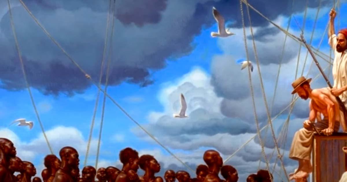 A screenshot from the video showing the reality of pirates and slavery. Pirates were ruthless profiteers in the grim world of the slave trade, challenging the romanticized narrative. Source: YouTube Screen shot/Gold and Gunpowder