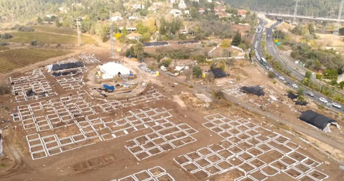 Plaster floors in sub-area A10 at the Motza Neolithic site, near Jerusalem