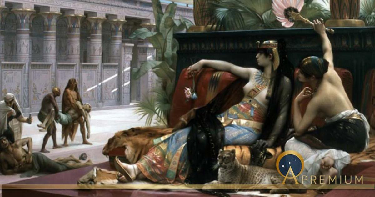 Cleopatra Testing Poisons on Condemned Prisoners by Alexandre Cabanel (1887) (Public Domain)
