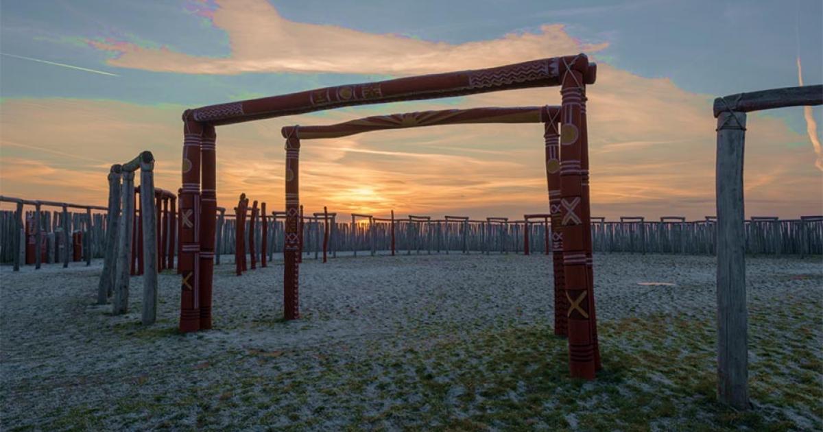 The German Stonehenge at sunset in Pömmelte.       Source: Mattis Kaminer / Adobe stock