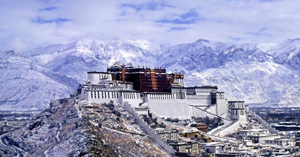 Potala Palace in the winter. 