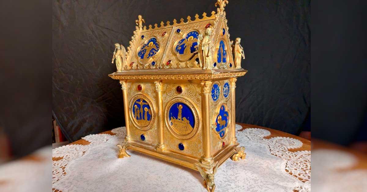 The Precious Blood of Christ reliquary recovered by Arthur Brand. Source: Arthur Brand