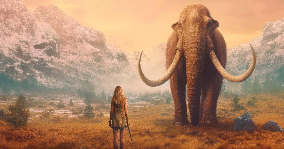 CGI of a prehistoric woman hunting big game. Source: nsit0108/Adobe Stock	