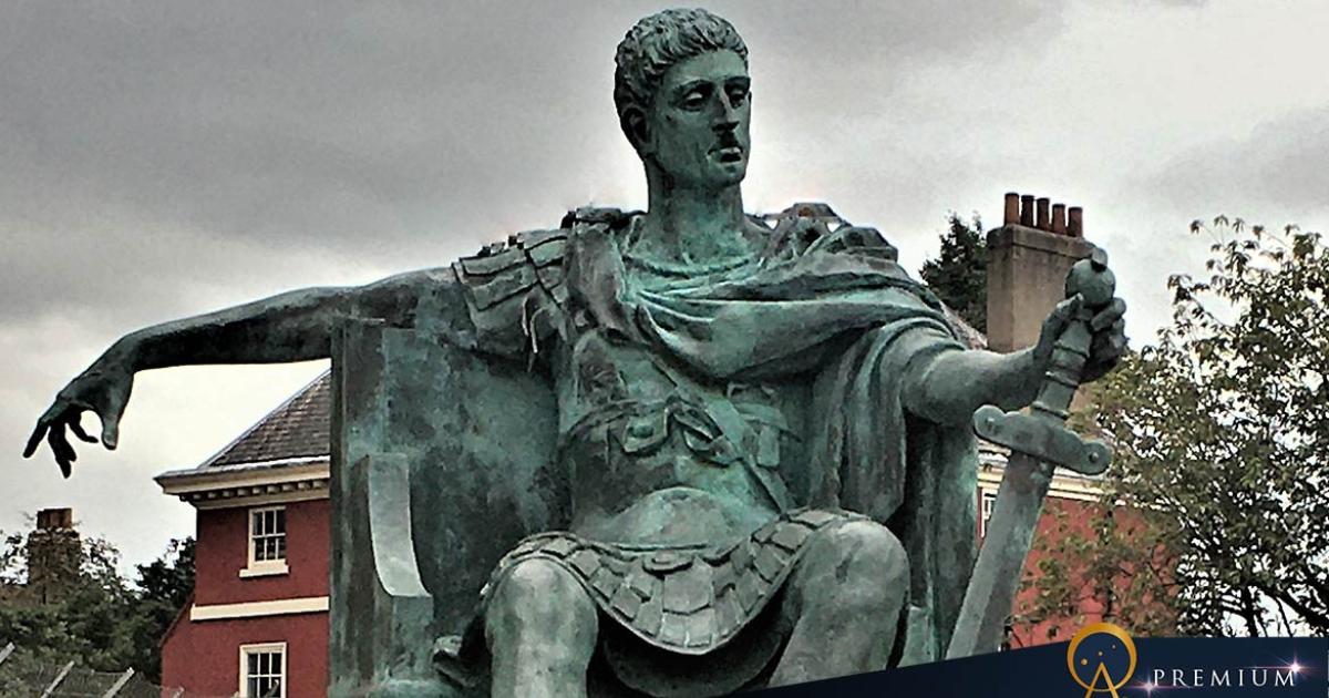 Constantine, bronze statue of 1998 by Philip Jackson at York