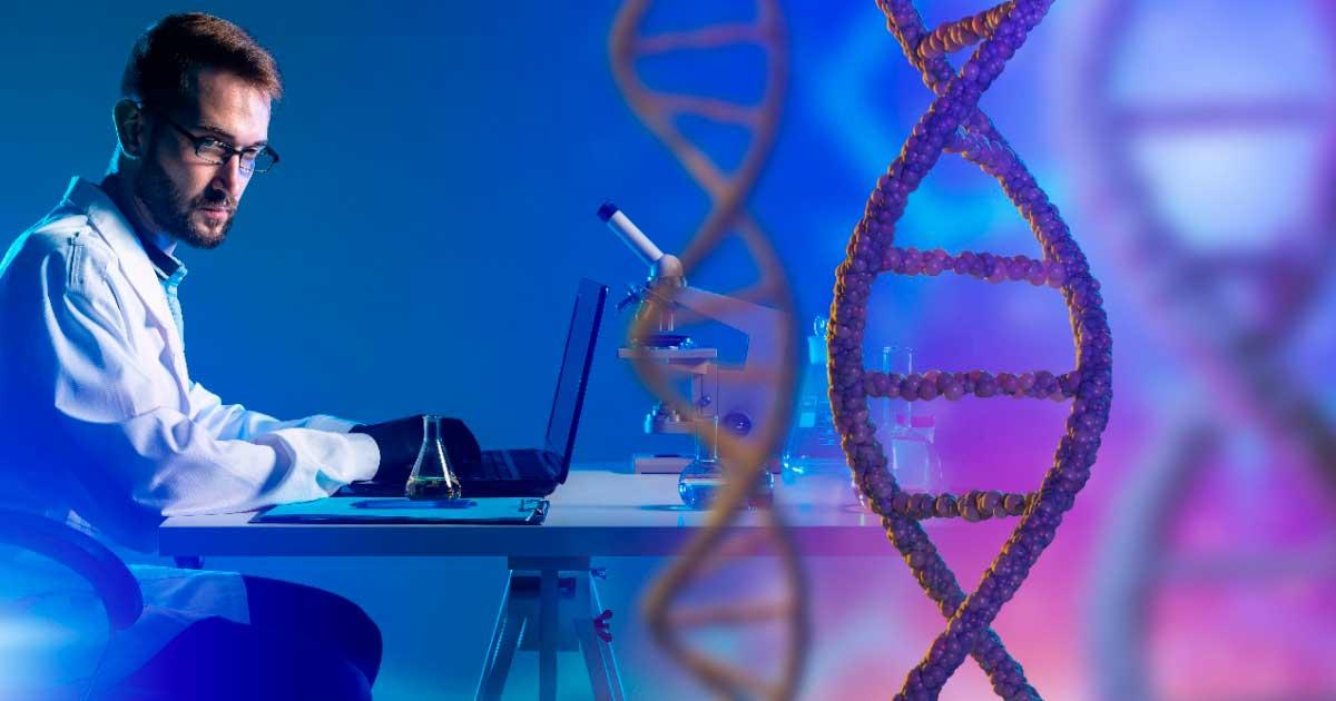 Geneticist contemplating his DNA dataset. Source: Grispb / Adobe Stock