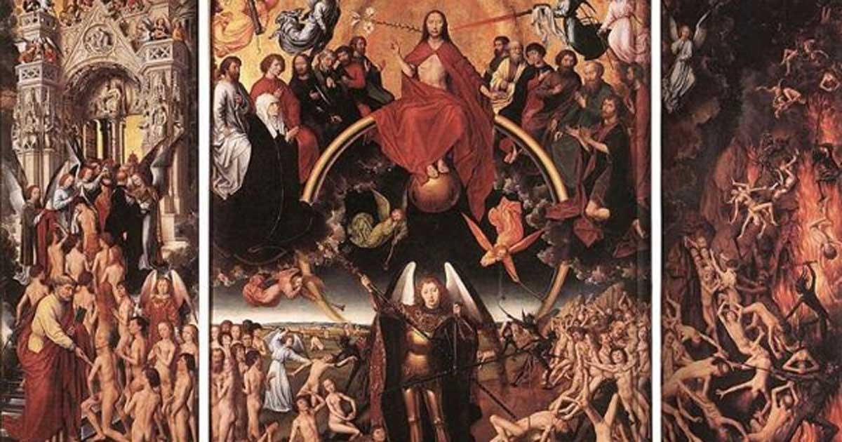 ‘The Last Judgment’ triptych (open) (1467-1471) by Hans Memling.