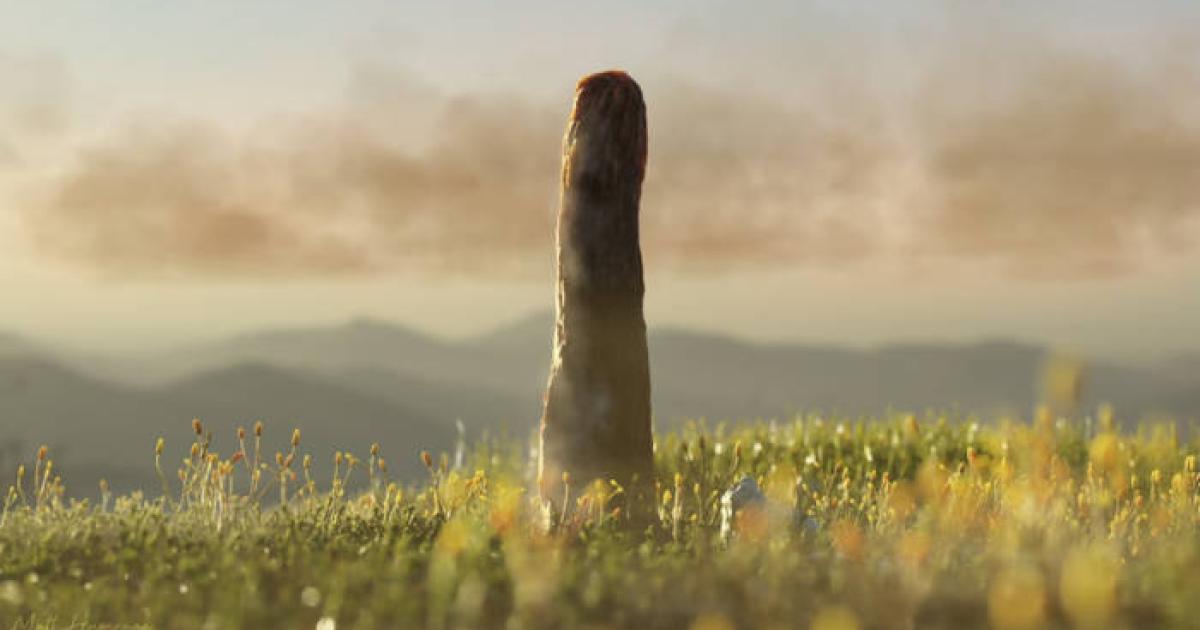 Artist’s impression of what Prototaxites would have looked like.