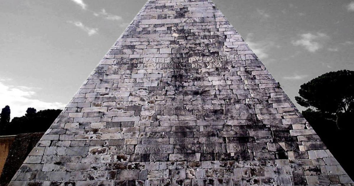The Pyramid of Cestius, Rome