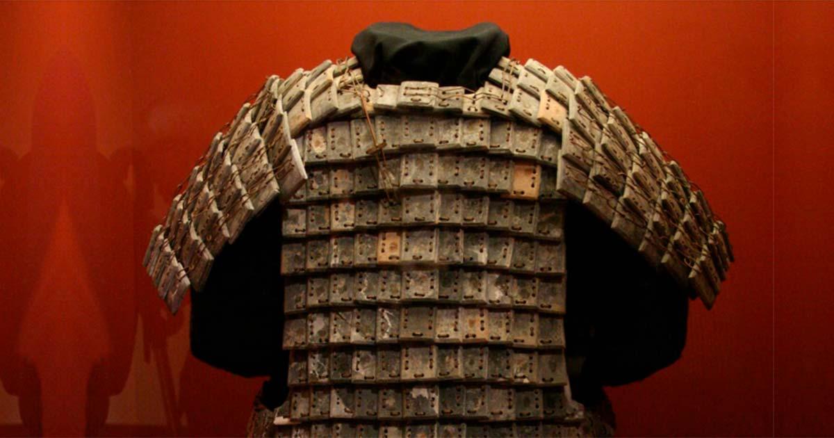 Stone armor from the tomb of Qin Shi Huang. Source: CC BY 2.0