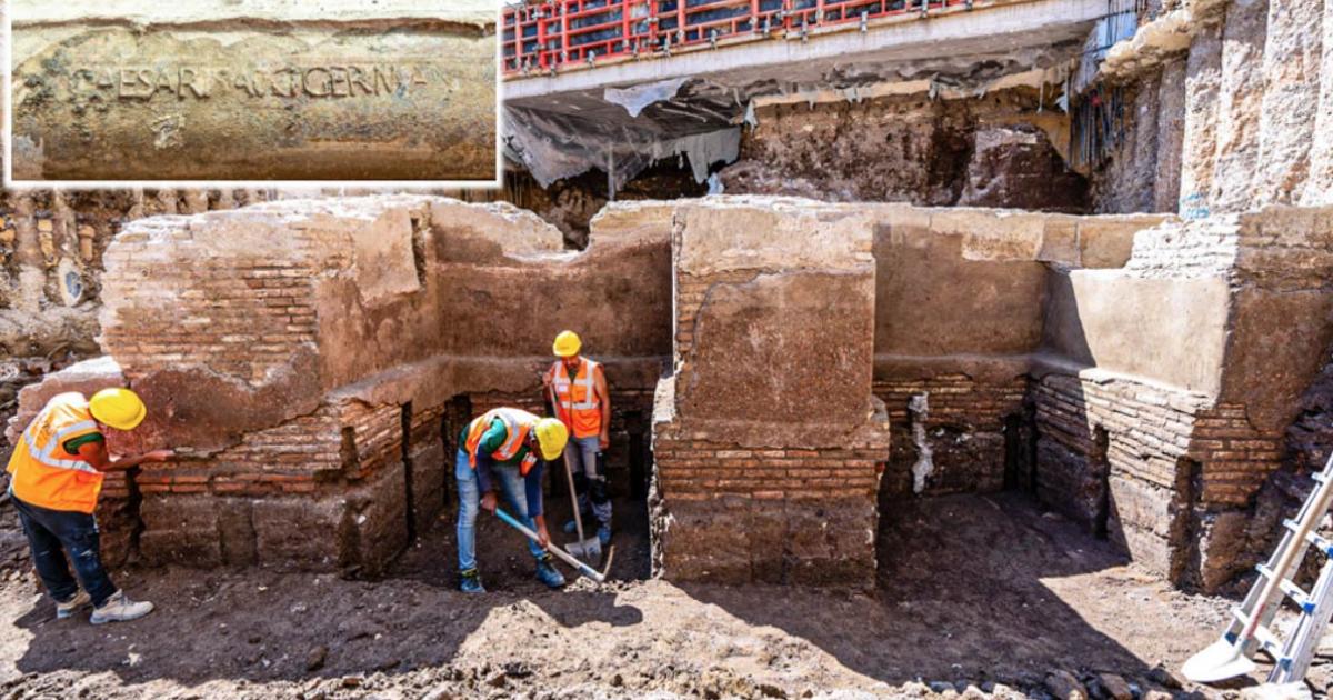 Remains of garden structures found in Rome