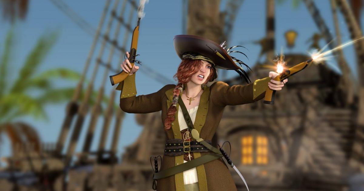 Representation of Jeanne de Clisson, the Lioness of Brittany