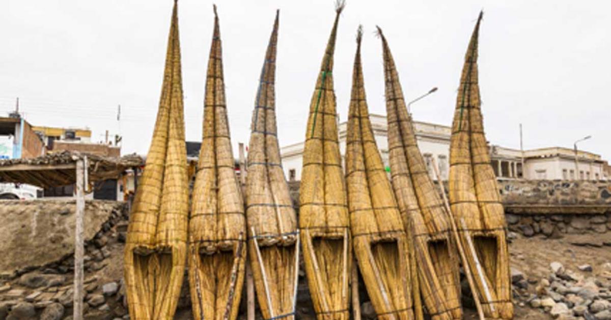 Traditional totora reed raft usage is fading away.  Source: ecuadorquerido / Adobe Stock