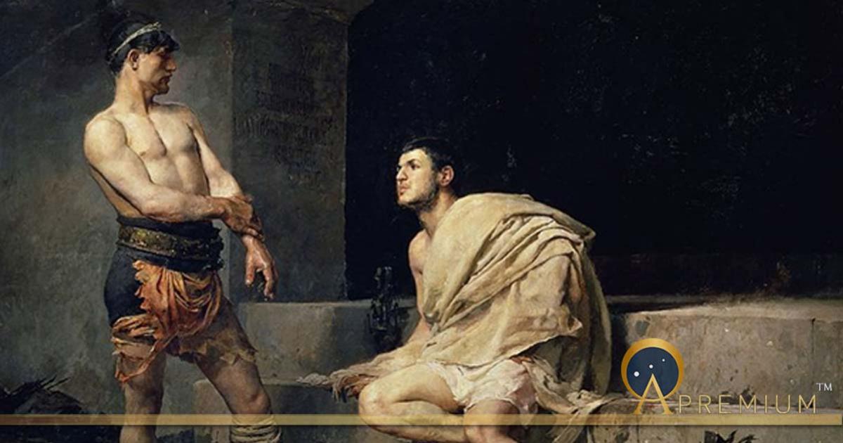 Gladiators after the fight, José Moreno Carbonero (1882) Museo del Prado.