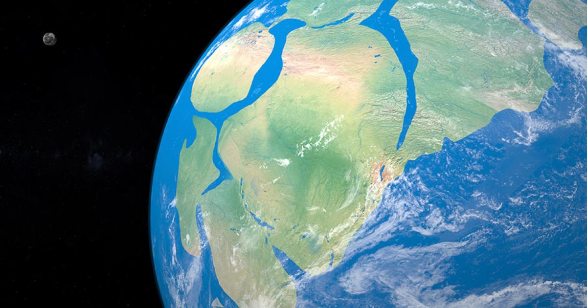 Reconstruction of how the supercontinent Rodinia would have looked. Source: Manuel Mata / Adobe Stock