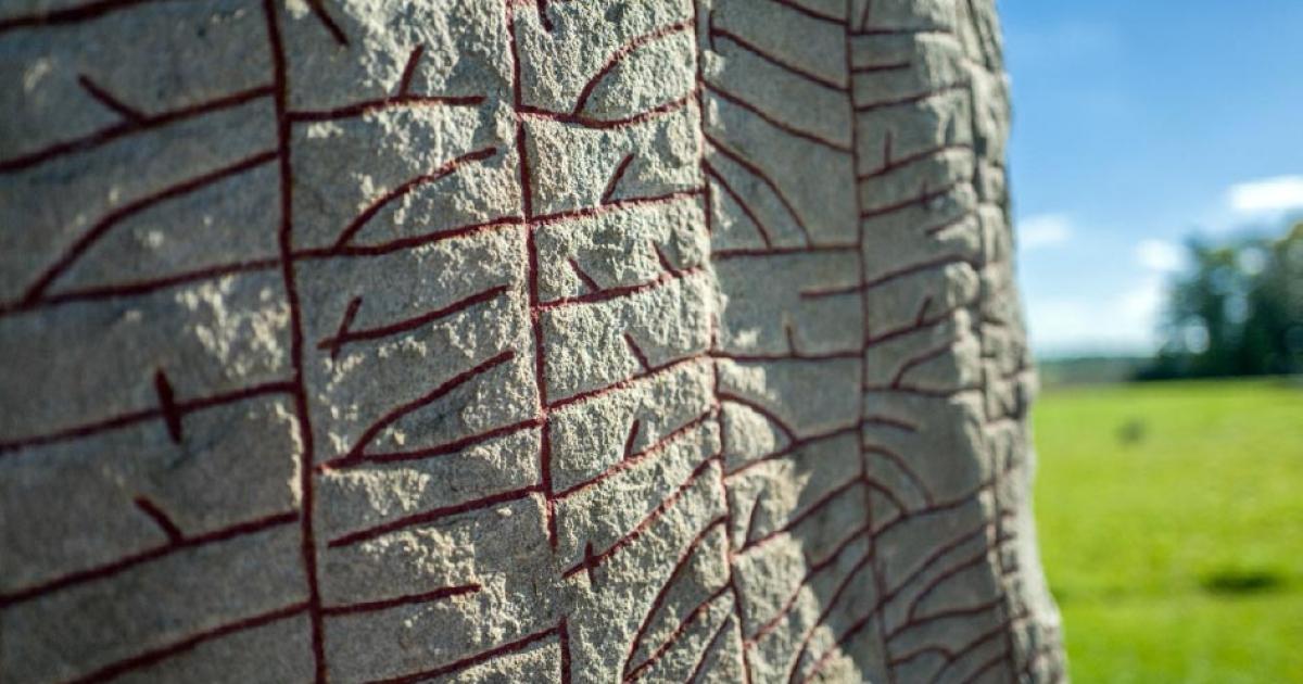 Written in stone by Vikings – the Rok runestone from the 9th century features the longest known runic inscription and is considered the first piece of Swedish literature. Credit: rolf_52 / Adobe Stock
