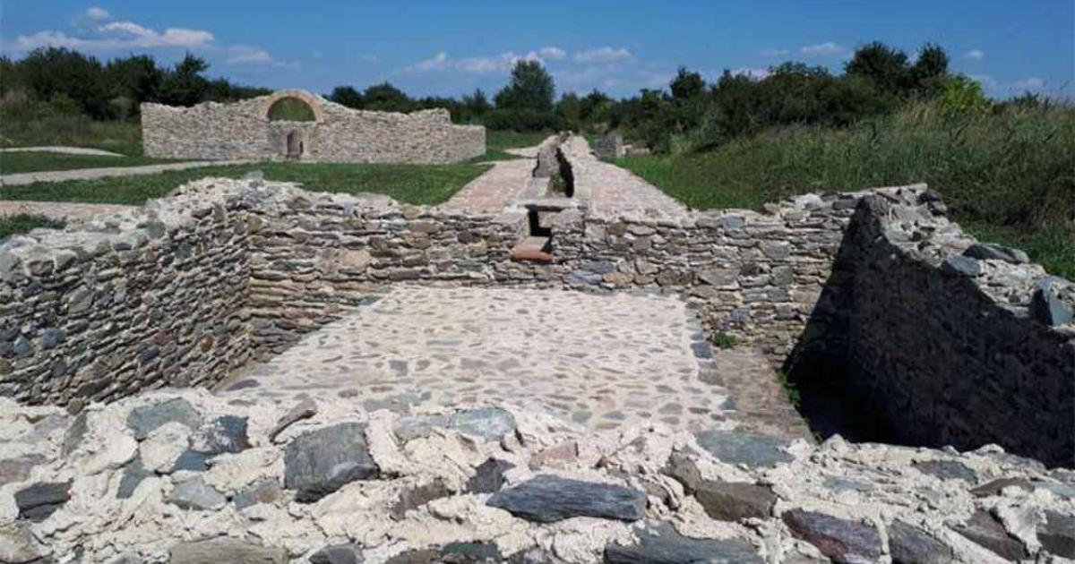 The Roman aqueduct that supplied water to Viminacium, a large city on the Roman frontier, Serbia.	Source: Carles Lalueza-Foz/Cell