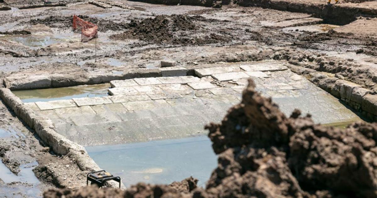 The construction and location of the Roman pool has the experts stumped. Source: AnchorSoprintendenza Speciale di Roma