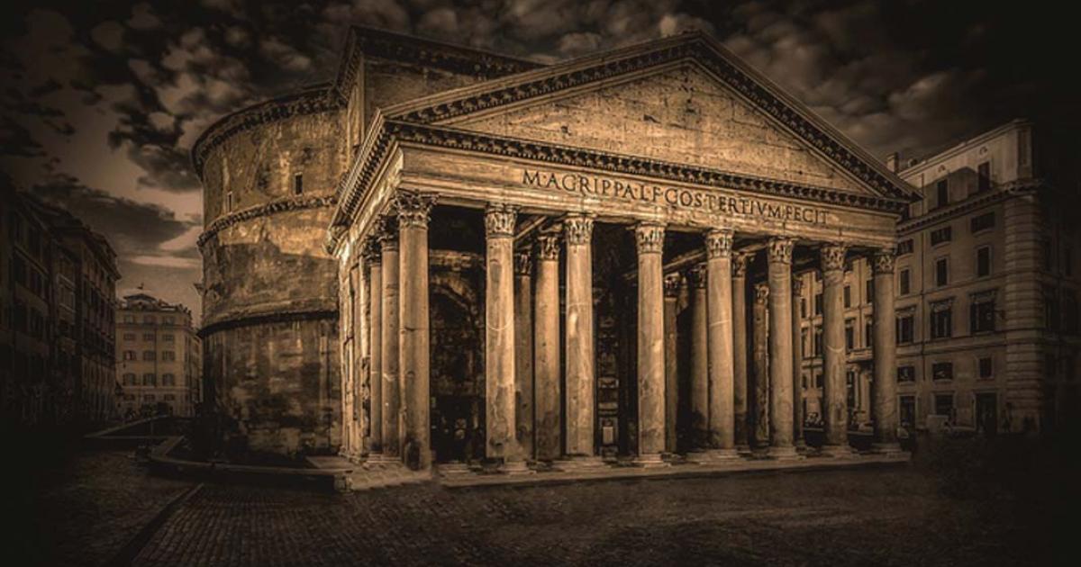 The Pantheon is an iconic example of beautiful Roman architecture