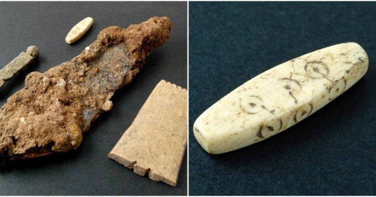 Some of the finds from the Northgate construction site, Chester, near the site of an important Roman legion camp.     Source: Oxford Archaeology