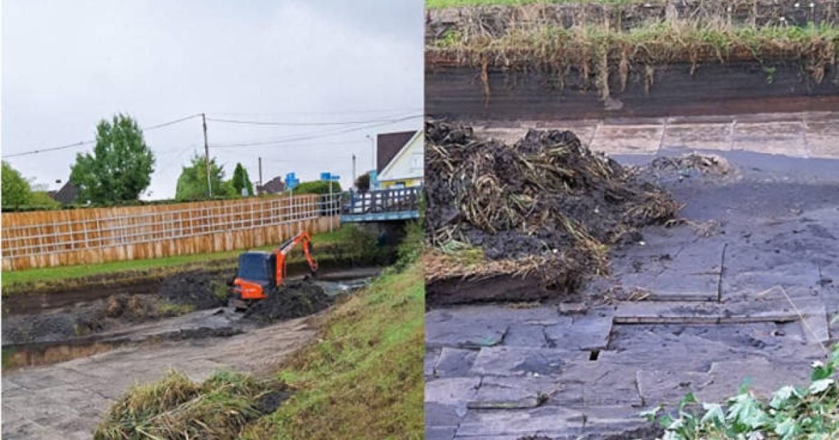 The likely Roman bath finding at Cefn Flight.  