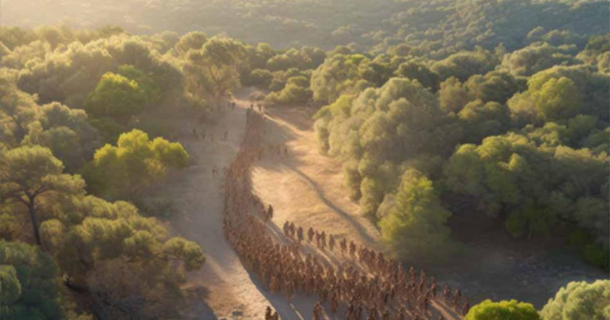 Aerial glimpse of AI image of Roman legions unveiled in panoramic bird's eye view. Source: Arnolt/Adobe Stock