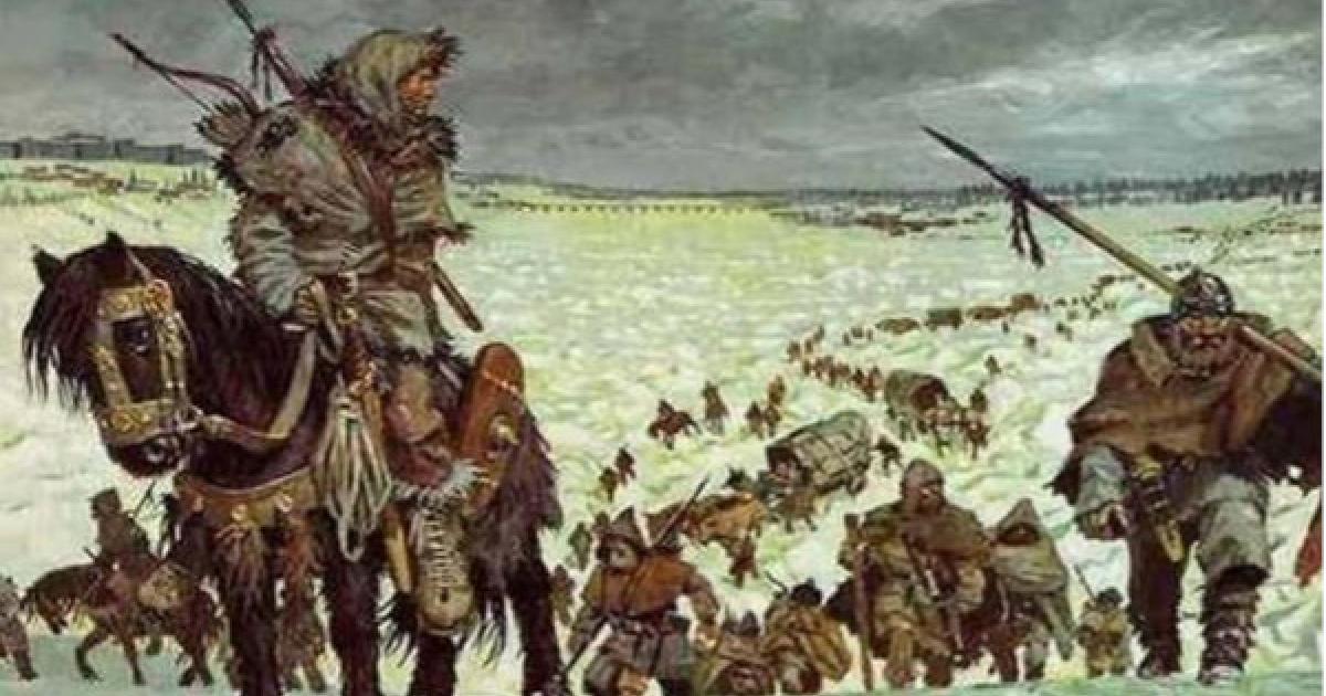 Suebi and other Germanic tribes in the winter