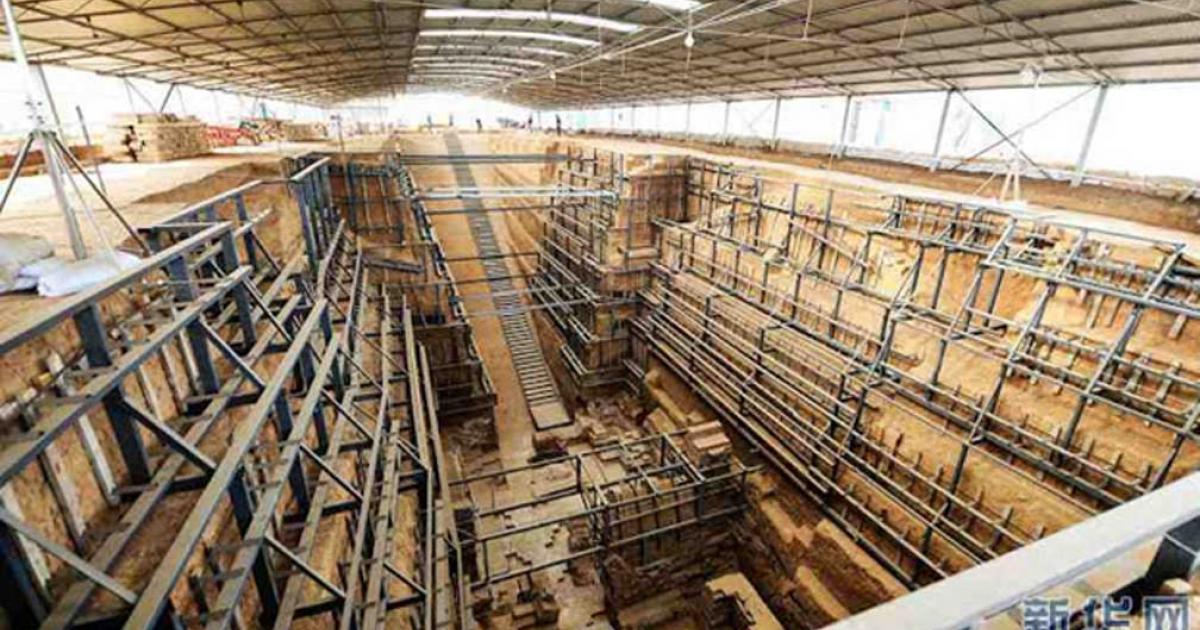 The royal tomb unearthed in Henan province, which may belong to the empress of Cao Rui (news.cn)