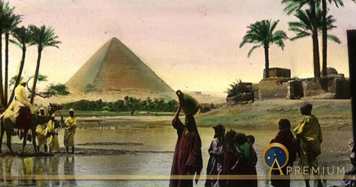 The great Nile dam, at the head of the first cataract of the Nile, is 600 miles above Cairo. OSU Special Collection. (Public Domain)
