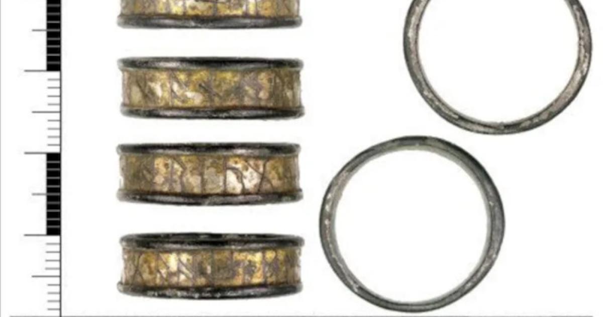 Runic ring found in Lincolnshire, England.