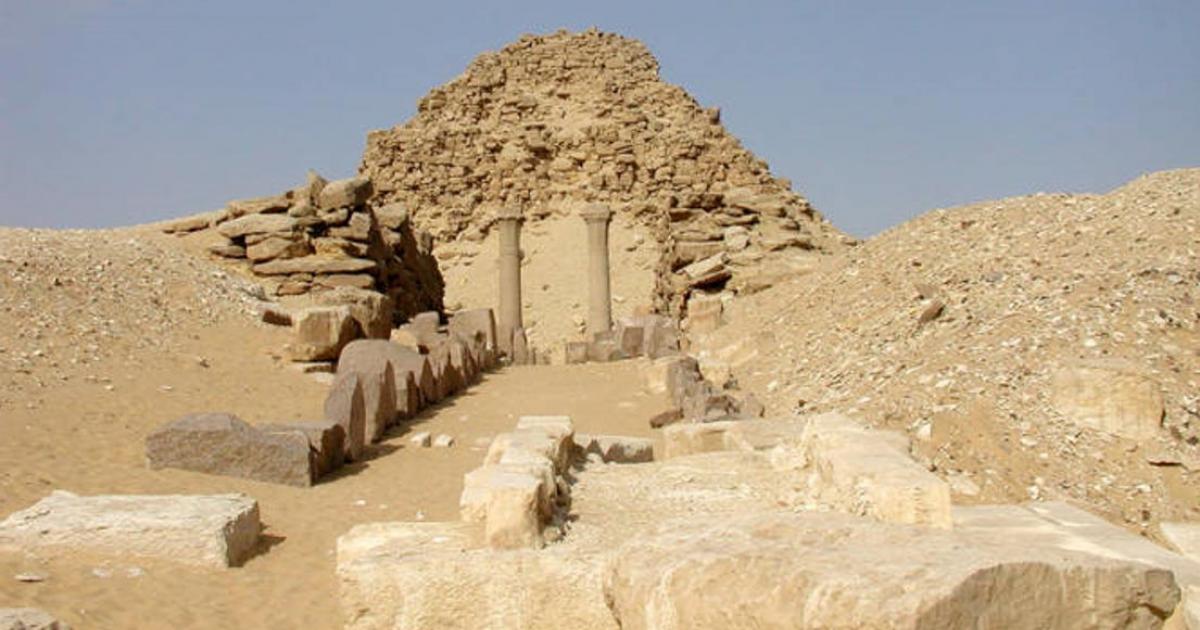 The ruins of Sahure’s pyramid 