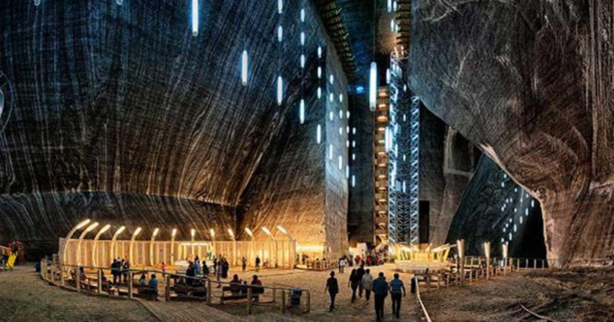 A view of the Rudolf Mine in the Salina Turda.