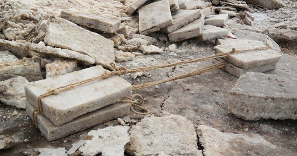 Production of salt for the salt trade.