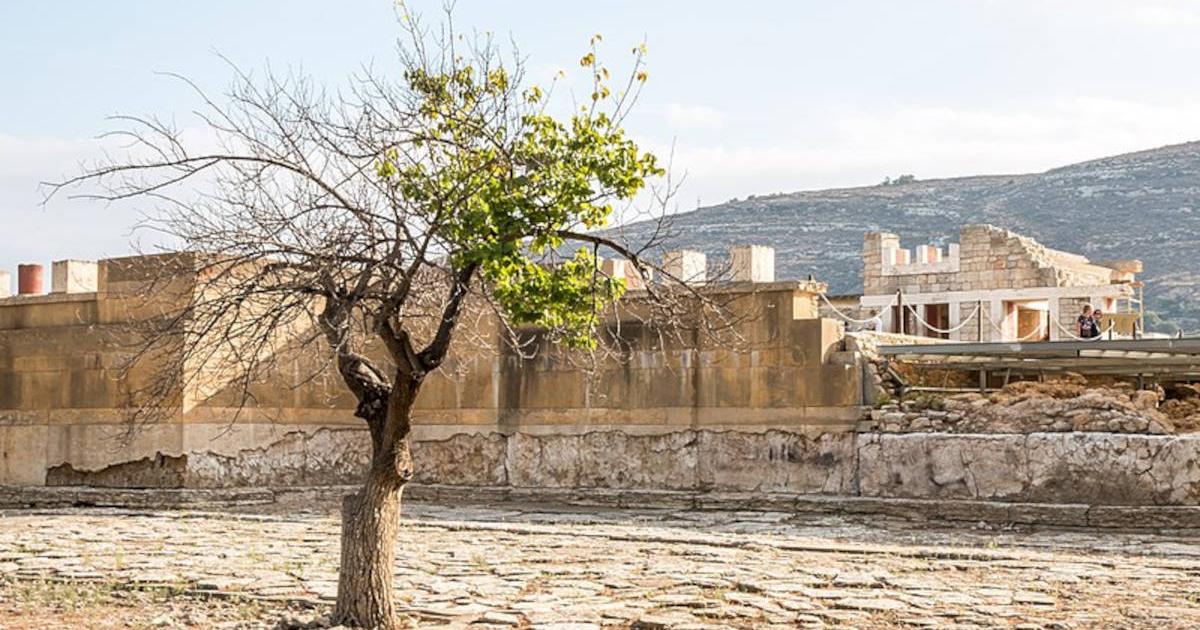 Ruins of the Minoan palace at Knossos in Crete.