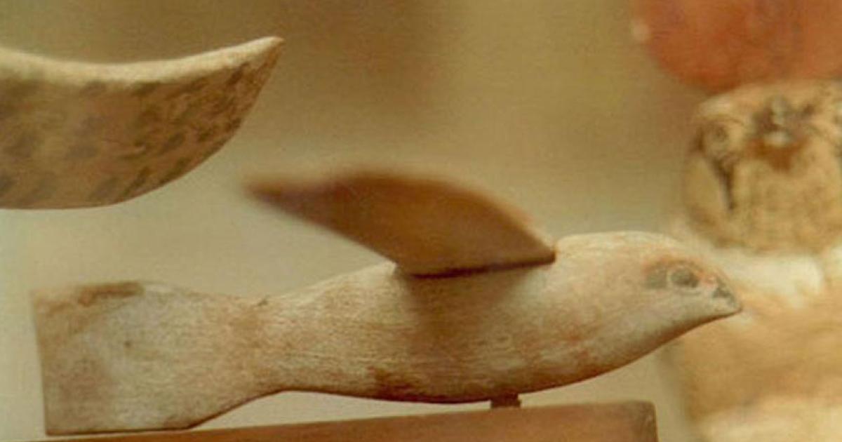 Side view of the Saqqara bird