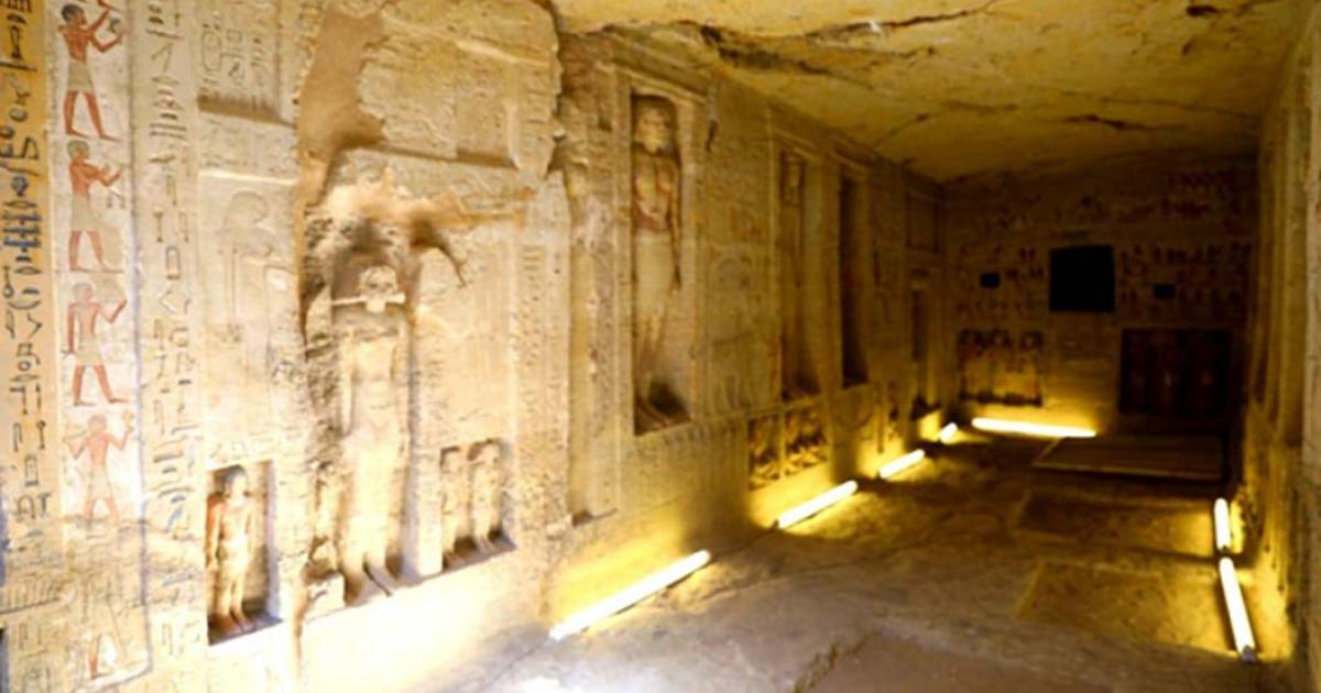 This 4,400-year-old tomb at Saqqara was constructed for a "divine inspector" named "Wahtye." 