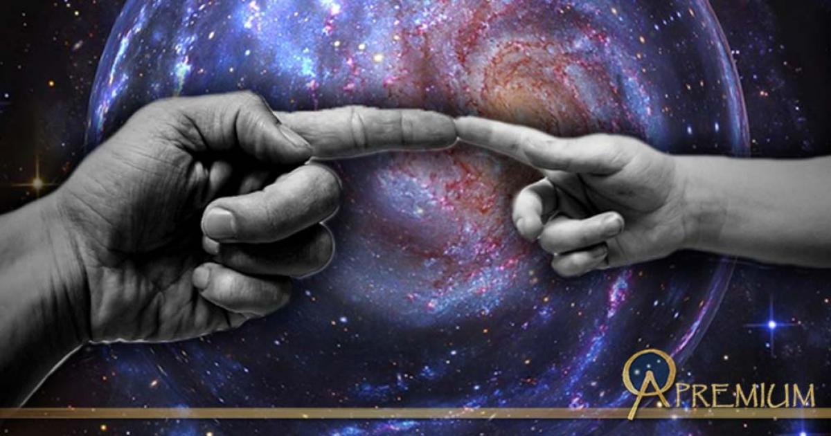 ‘Creation of Man’, (Public Domain) Cosmos (Public Domain); Deriv.