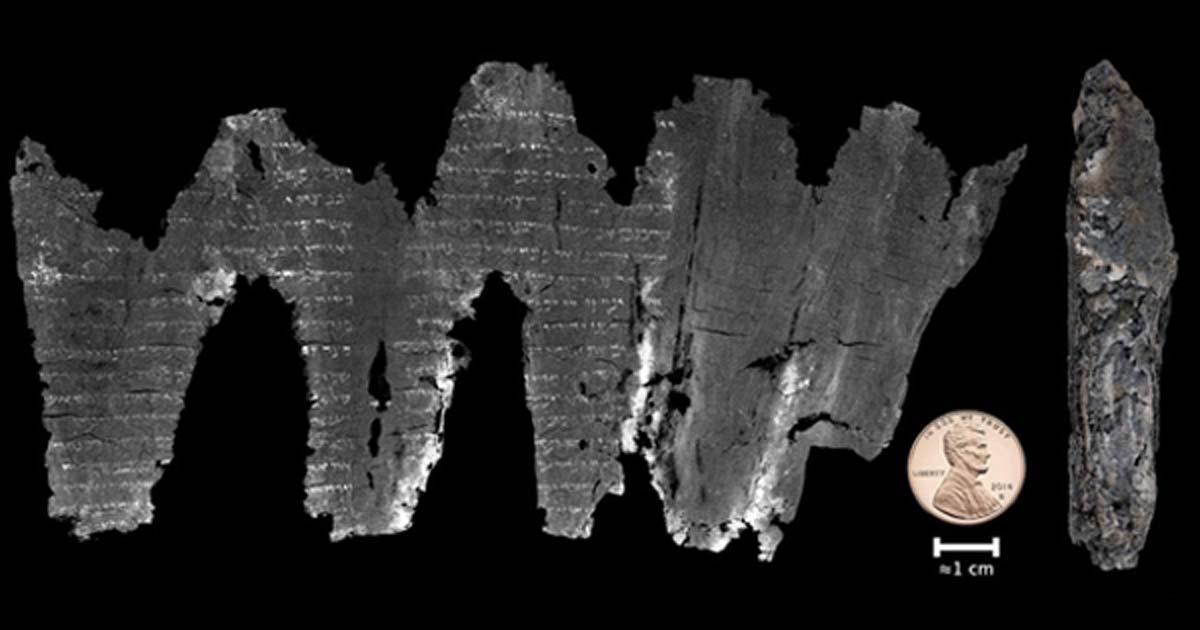 Secrets of Ancient Scroll of En-Gedi are Digitally Unraveled