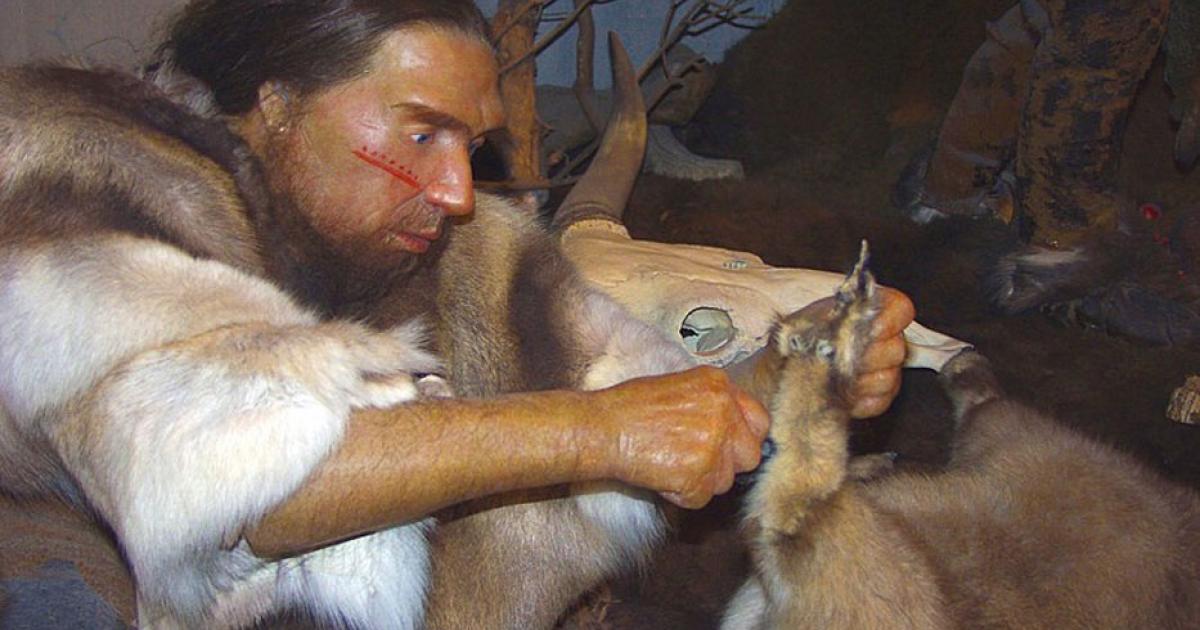 Sculpture in Neanderthal Museum (Public Domain)