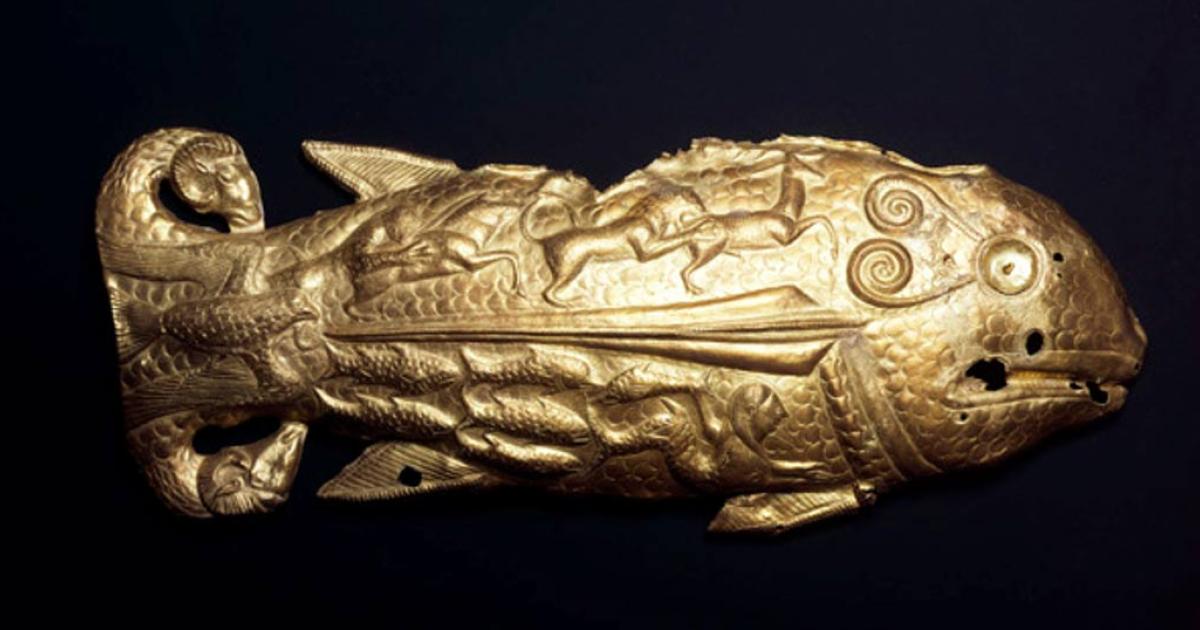 Scythian Golden Fish from the Treasure of Vettersfelde circa 500 B.C.  